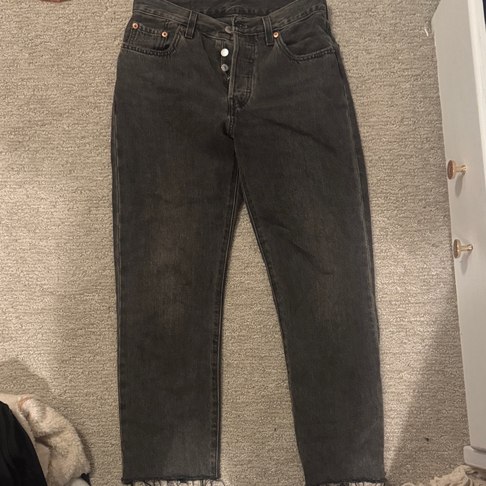 Levi's Charcoal Straight Leg Jeans